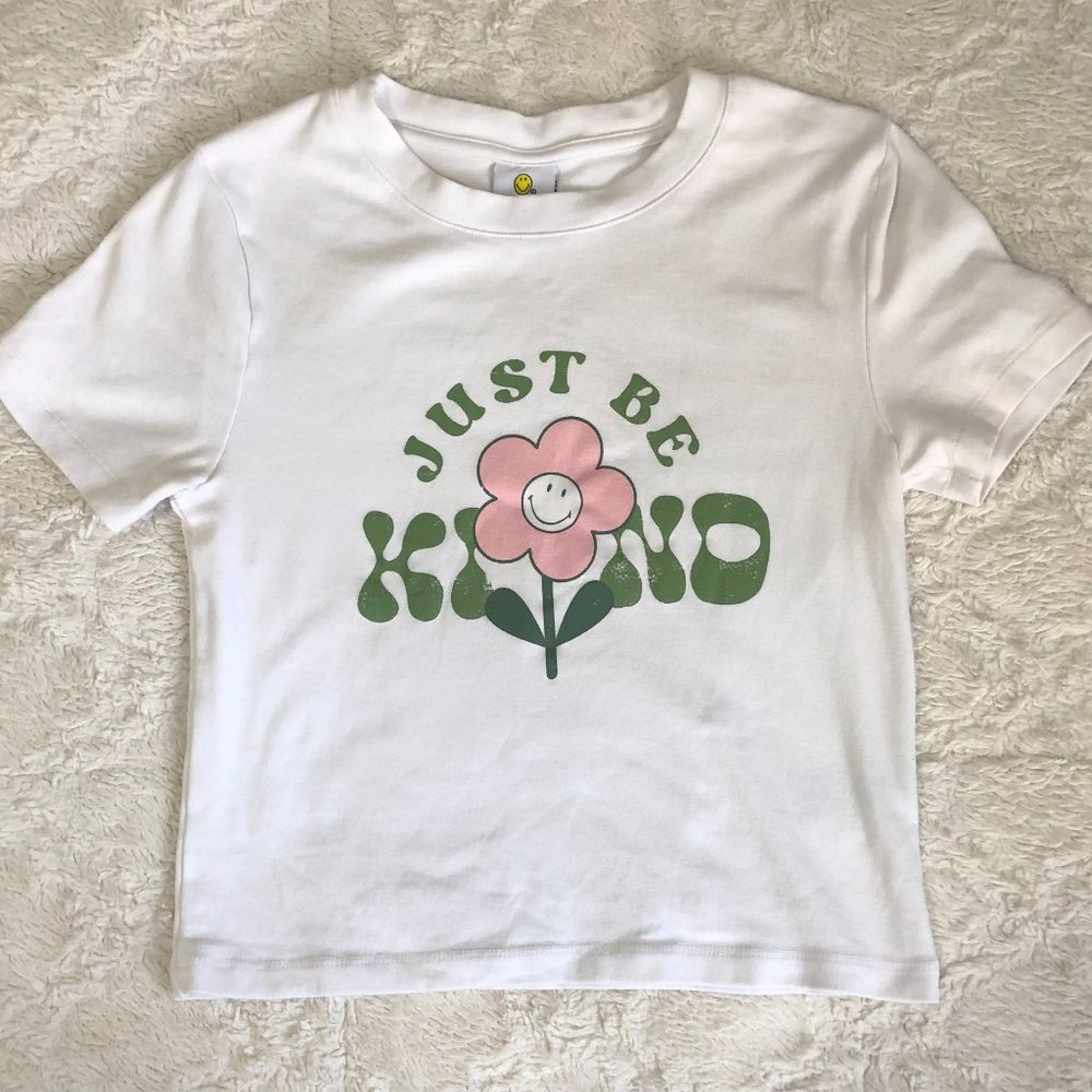 Just Be Kind Flower Print Babytee